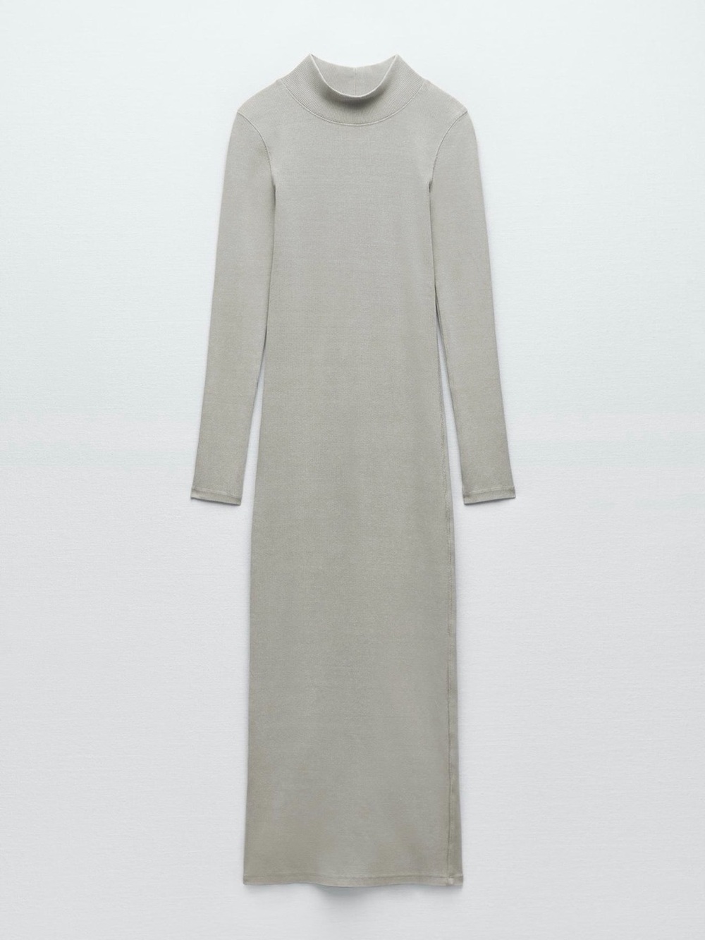 Washed ribbed dress